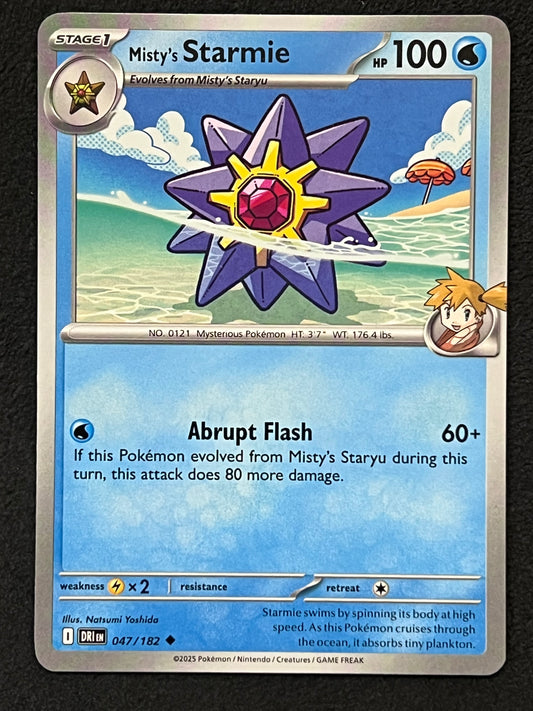 047/182 Misty’s Starmie - Pokémon Destined Rivals Uncommon