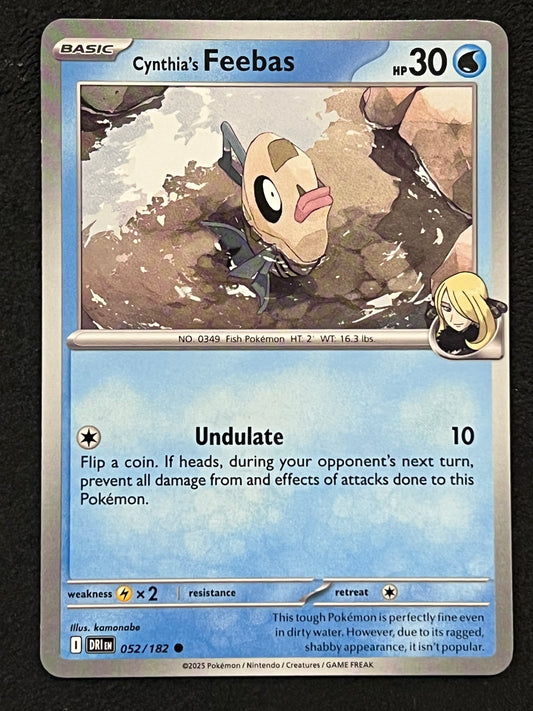 052/182 Cynthia’s Feebas - Pokémon Destined Rivals Common