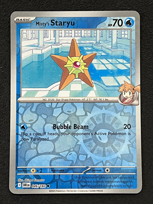 046/182 Misty’s Staryu - Pokémon Destined Rivals Common Reverse
