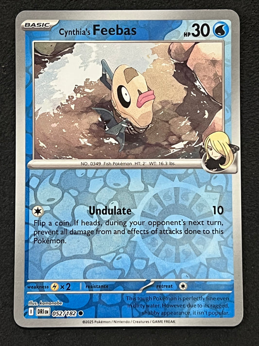 052/182 Cynthia’s Feebas - Pokémon Destined Rivals Common Reverse