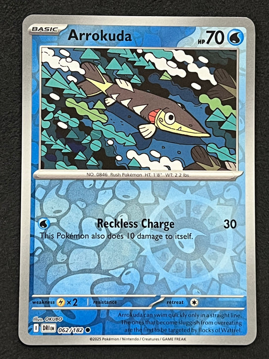 062/182 Arrokuda - Pokémon Destined Rivals Common Reverse