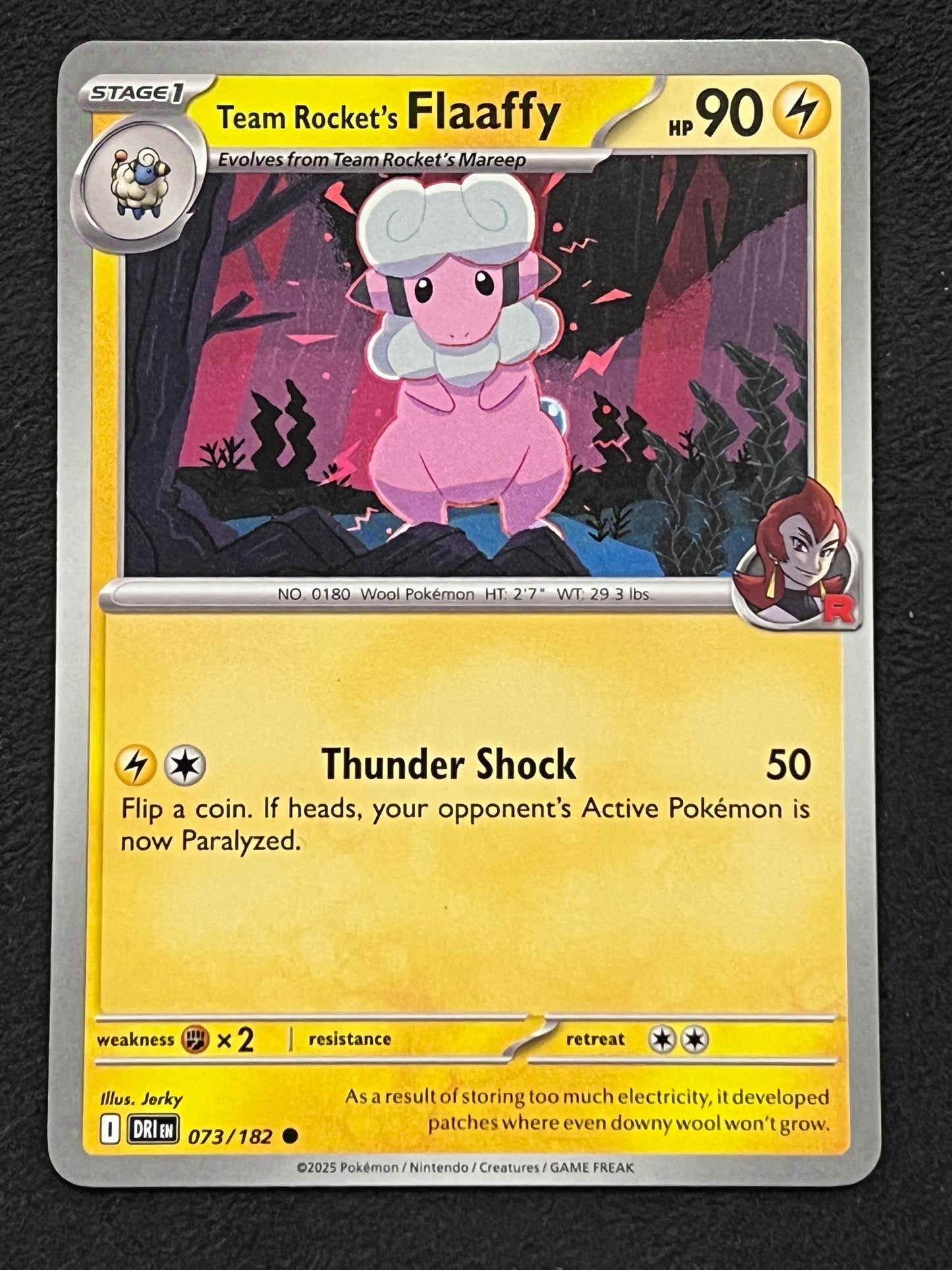 073/182 Team Rocket’s Flaaffy - Pokémon Destined Rivals Common