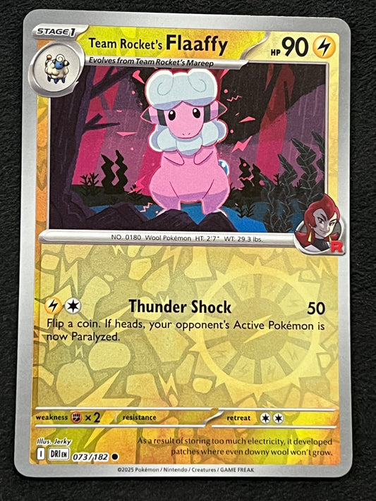 073/182 Team Rocket’s Flaaffy - Pokémon Destined Rivals Common Reverse