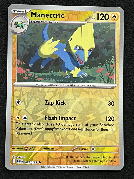 076/182 Manectric - Pokémon Destined Rivals Uncommon Reverse