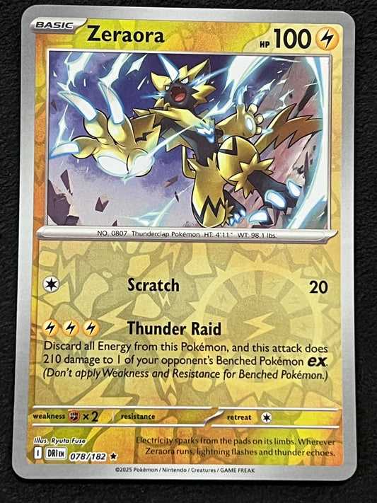 078/182 Zeraora - Pokémon Destined Rivals Rare Reverse