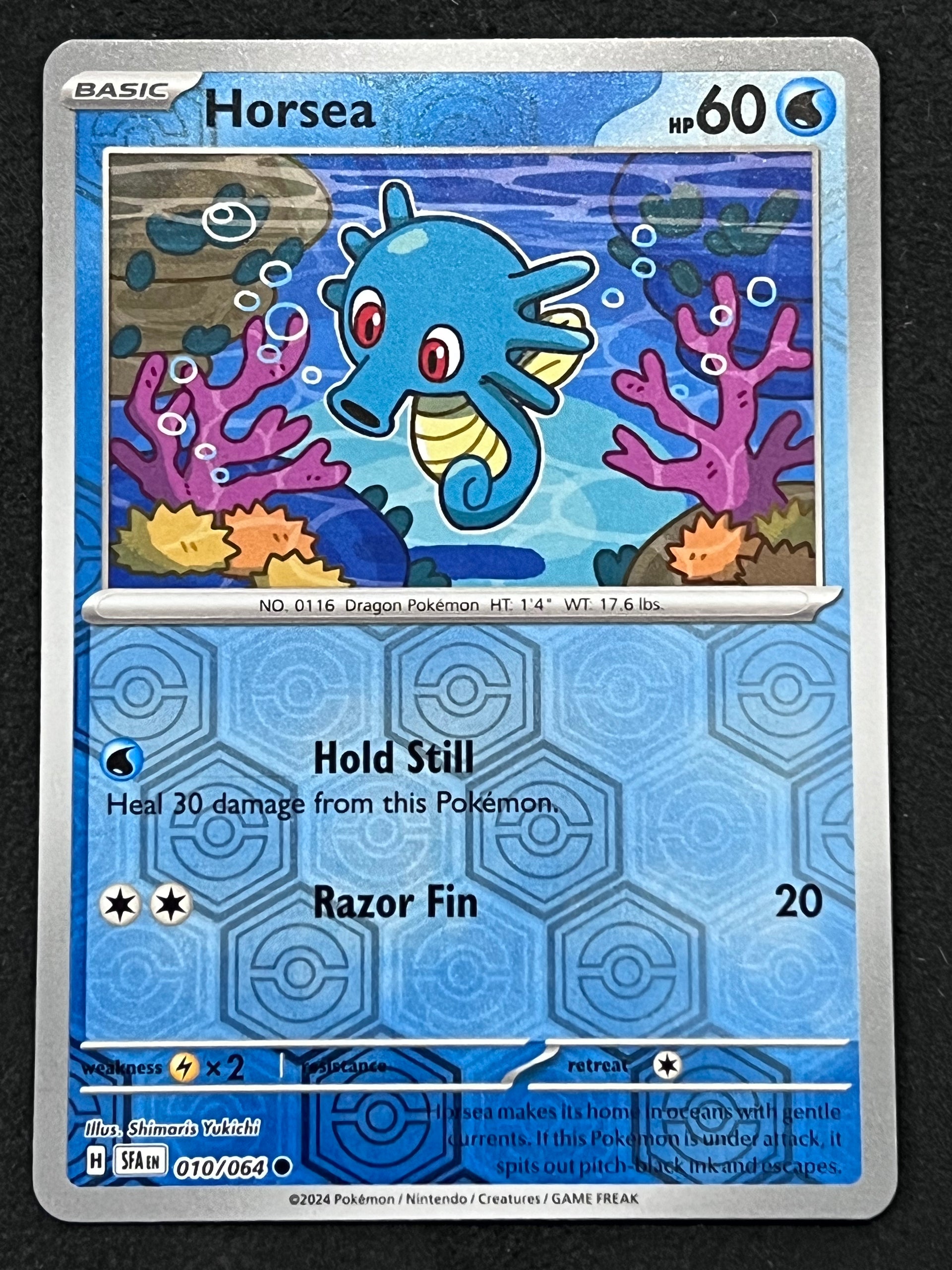 horsea pokemon card value 010/064 Horsea