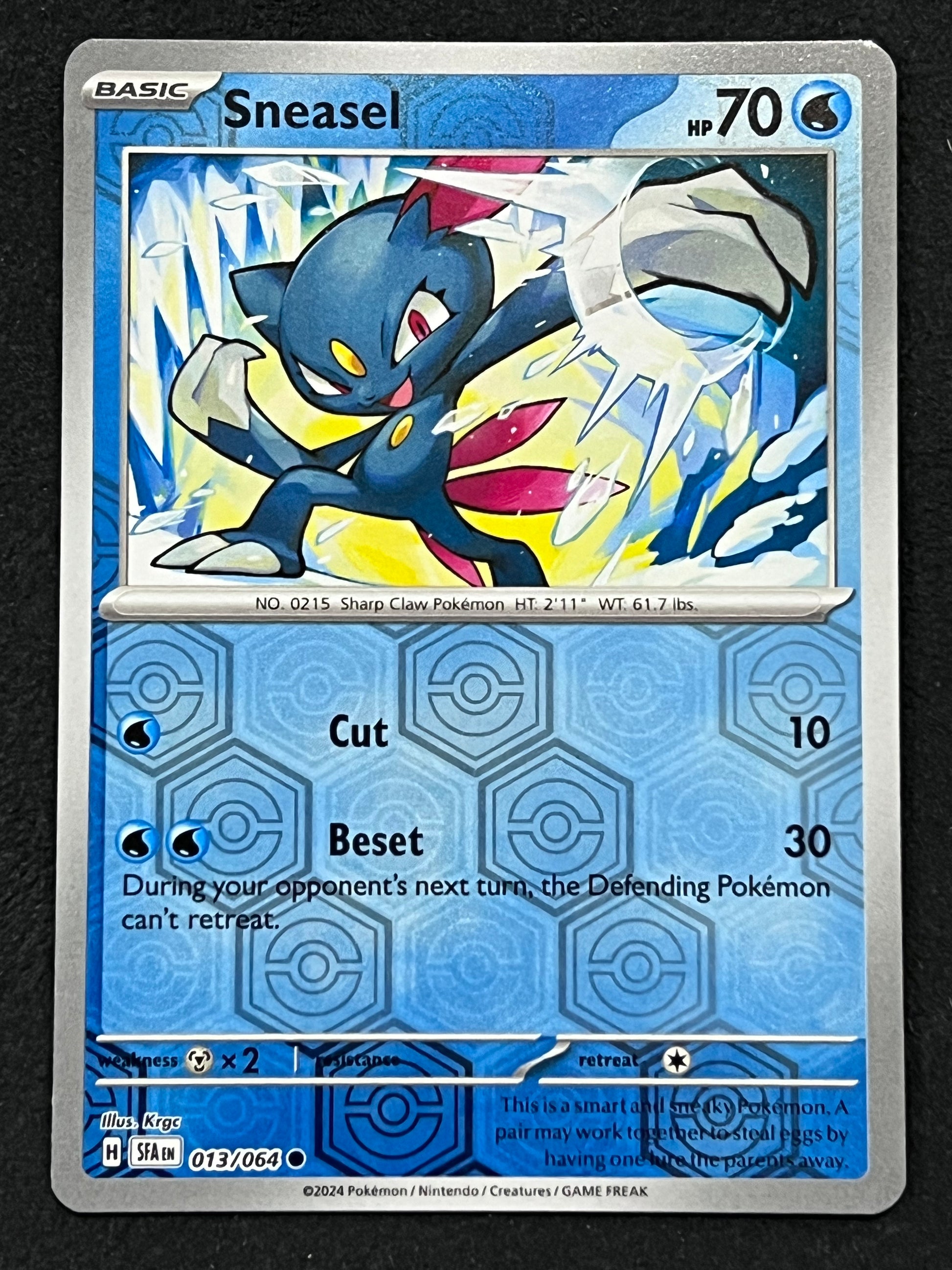013/064 Sneasel - Pokmon Shrouded Fable Common Reverse Jarvvos 013/064 Sneasel - Pokmon Shrouded Fable Common Reverse Jarvvos