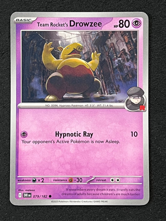 079/182 Team Rocket’s Drowzee - Pokémon Destined Rivals Common