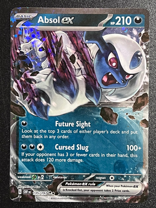 Absol Ex - 135/197 Pokémon Obsidian Flames Double Rare Holo Ex