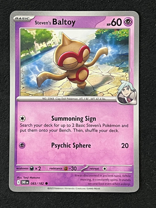 083/182 Steven’s Baltoy - Pokémon Destined Rivals Common