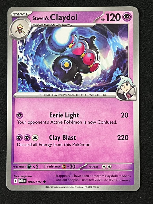 084/182 Steven’s Claydol - Pokémon Destined Rivals Uncommon