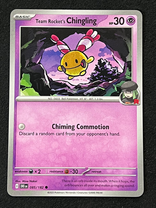 085/182 Team Rocket’s Chingling - Pokémon Destined Rivals Common