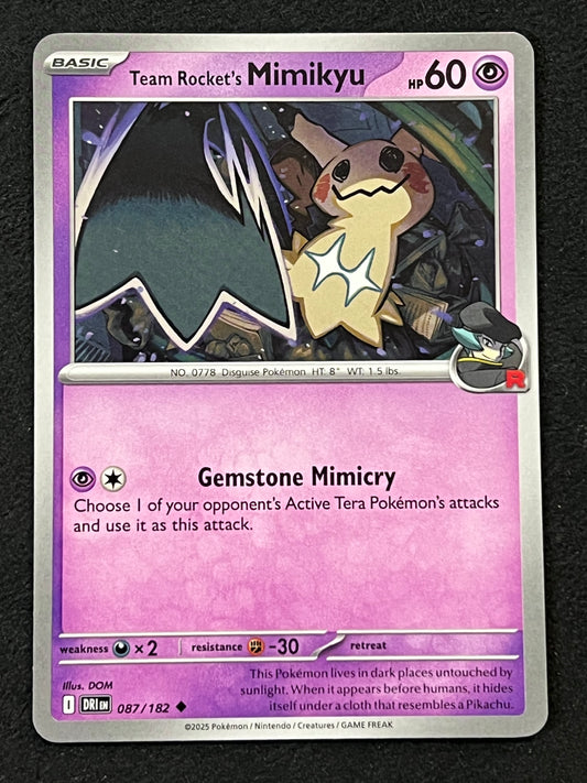 087/182 Team Rocket’s Mimikyu - Pokémon Destined Rivals Uncommon