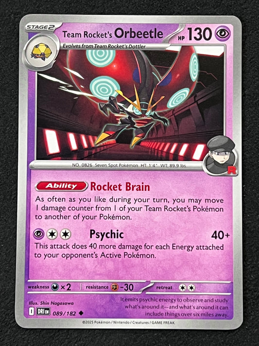 089/182 Team Rocket’s Orbeetle - Pokémon Destined Rivals Uncommon