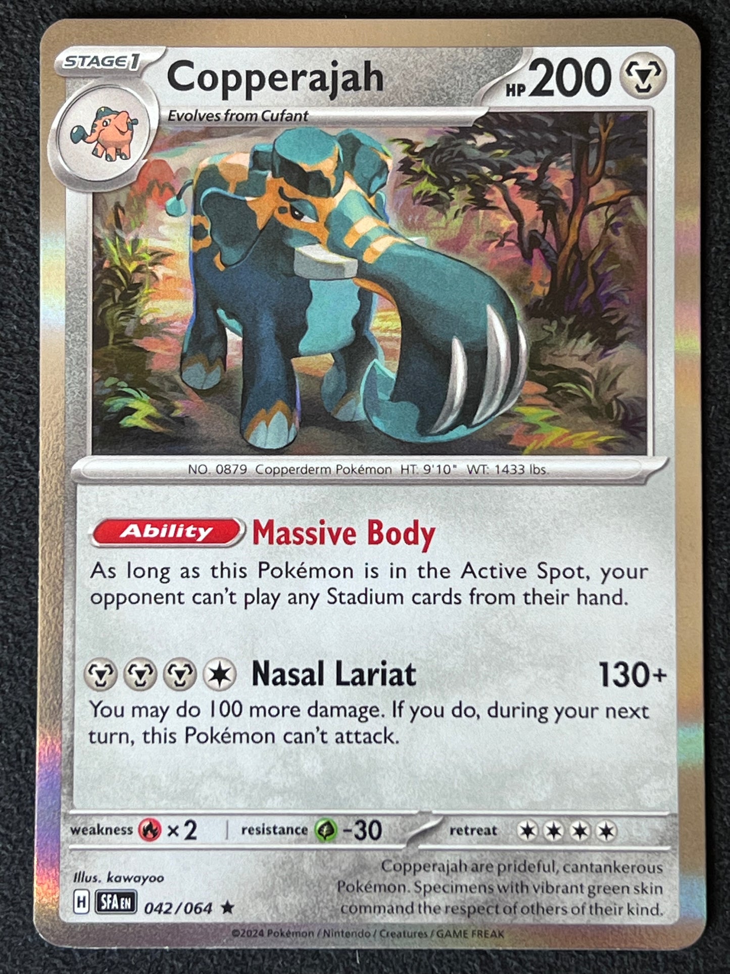 042/064 Copperajah - Pokémon Shrouded Fable Rare Holo