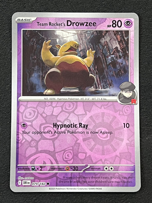 079/182 Team Rocket’s Drowzee - Pokémon Destined Rivals Common Reverse