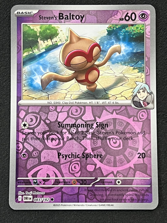 083/182 Steven’s Baltoy - Pokémon Destined Rivals Common Reverse