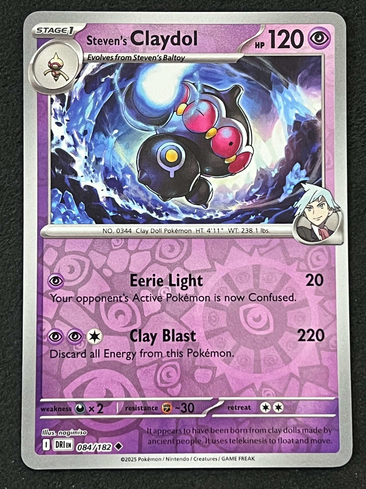 084/182 Steven’s Claydol - Pokémon Destined Rivals Uncommon Reverse