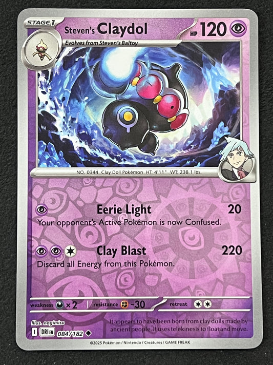 084/182 Steven’s Claydol - Pokémon Destined Rivals Uncommon Reverse