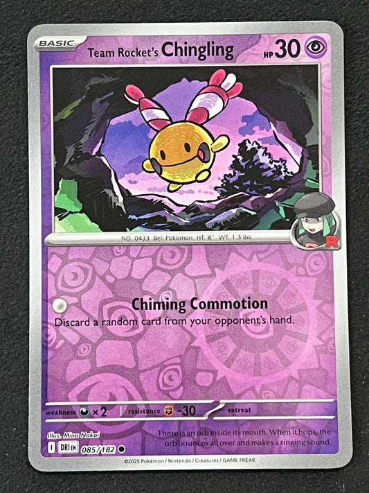 085/182 Team Rocket’s Chingling - Pokémon Destined Rivals Common Reverse