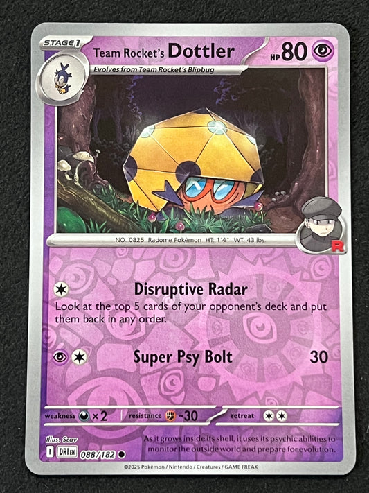 088/182 Team Rocket’s Dottler - Pokémon Destined Rivals Common Reverse