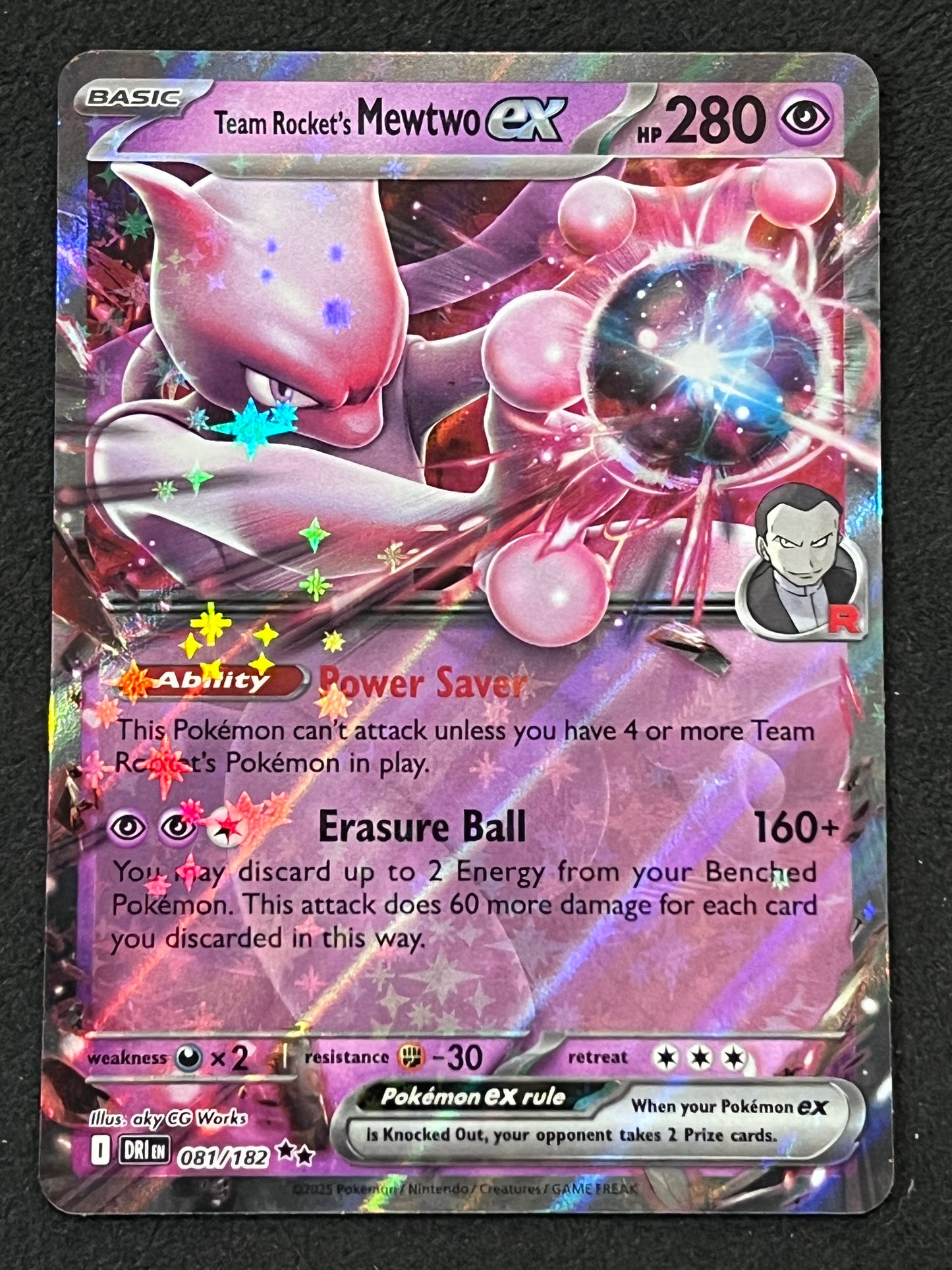 081/182 Team Rocket’s Mewtwo Ex - Pokémon Destined Rivals Double Rare