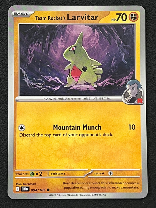 094/182 Team Rocket’s Larvitar - Pokémon Destined Rivals Common
