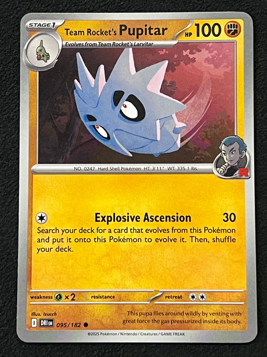 095/182 Team Rocket’s Pupitar - Pokémon Destined Rivals Common