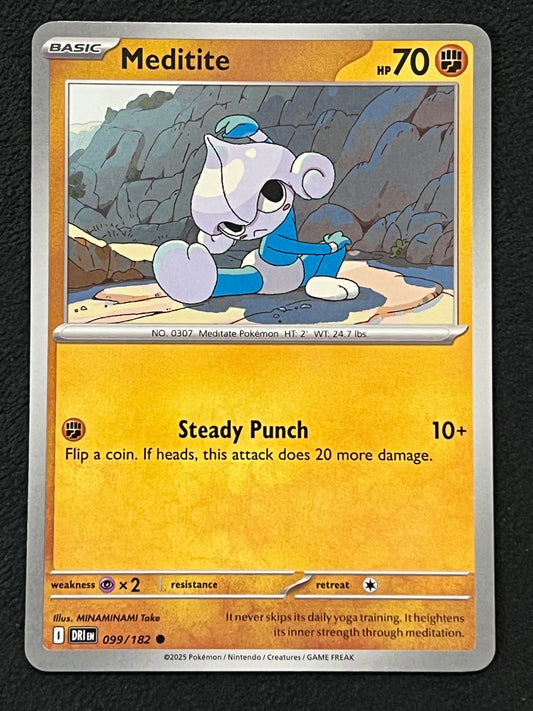 099/182 Meditite - Pokémon Destined Rivals Common