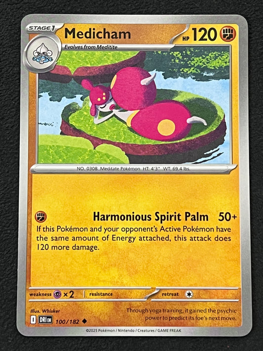 100/182 Medicham - Pokémon Destined Rivals Uncommon