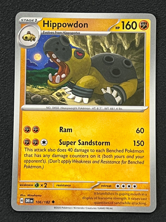 106/182 Hippowdon - Pokémon Destined Rivals Uncommon