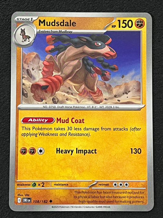 108/182 Mudsdale - Pokémon Destined Rivals Uncommon