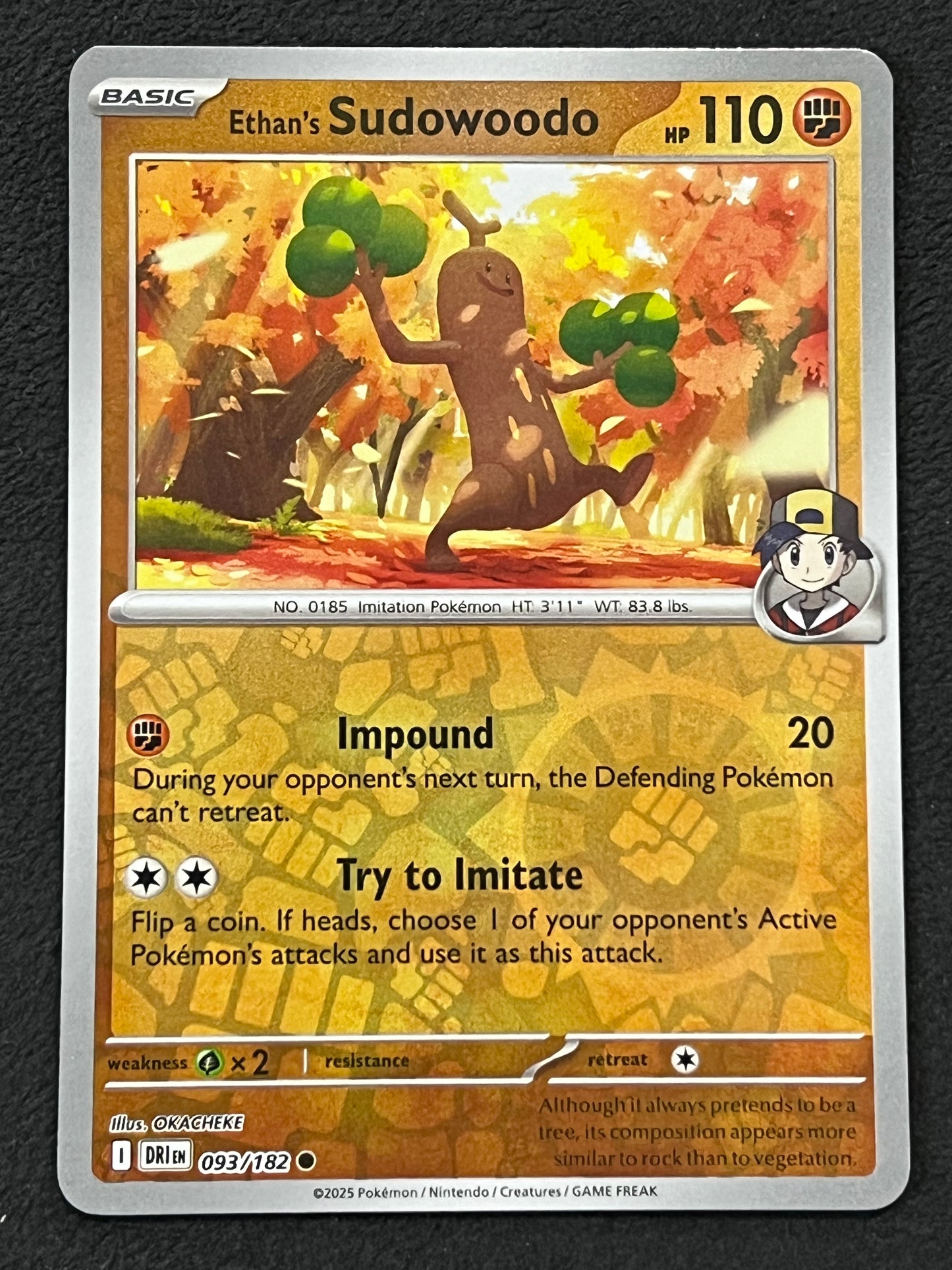 093/182 Ethan’s Sudowoodo - Pokémon Destined Rivals Common Reverse