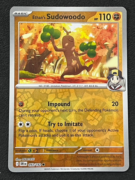 093/182 Ethan’s Sudowoodo - Pokémon Destined Rivals Common Reverse