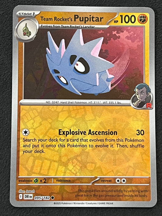 095/182 Team Rocket’s Pupitar - Pokémon Destined Rivals Common Reverse
