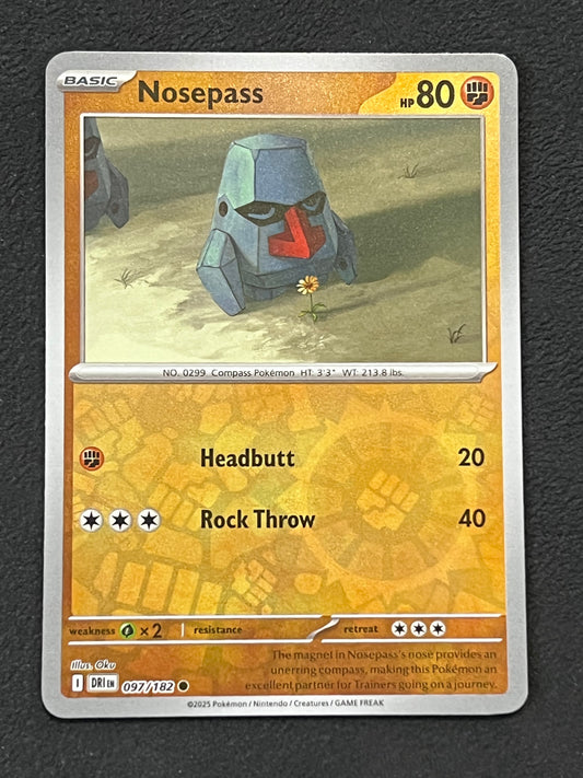 097/182 Nosepass - Pokémon Destined Rivals Common Reverse