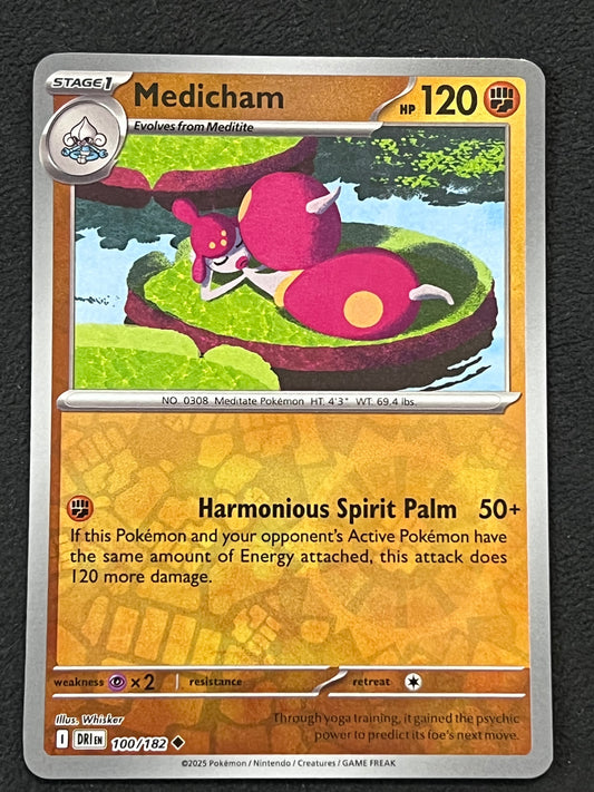 100/182 Medicham - Pokémon Destined Rivals Uncommon Reverse