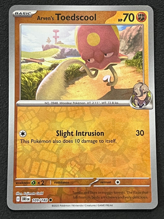 109/182 Arven’s Toedscool - Pokémon Destined Rivals Common Reverse