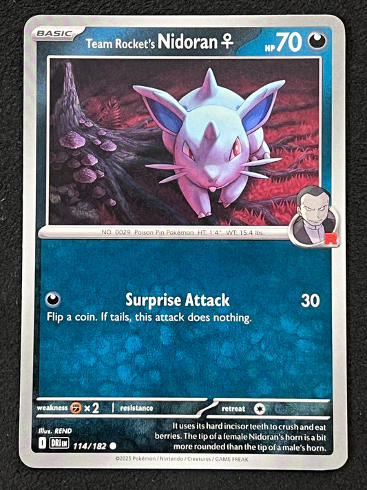 114/182 Team Rocket’s Nidoran - Pokémon Destined Rivals Common