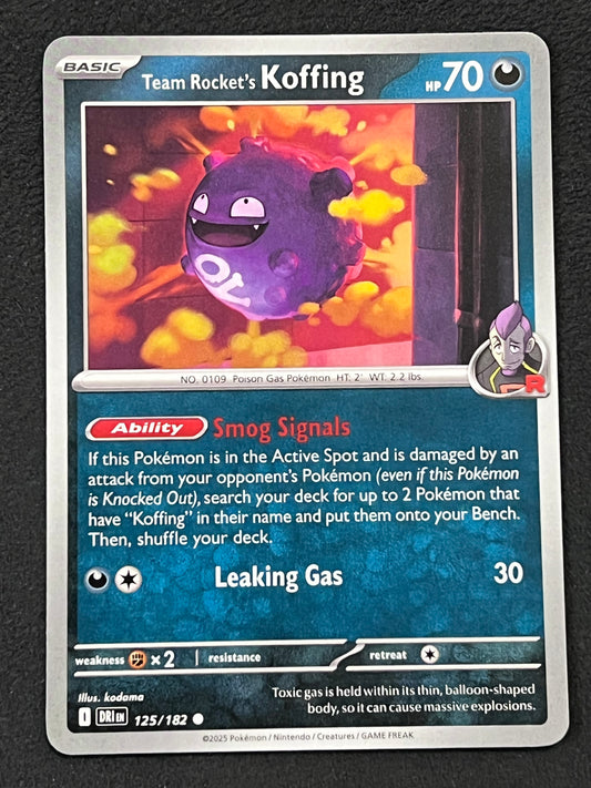 125/182 Team Rocket’s Koffing - Pokémon Destined Rivals Common