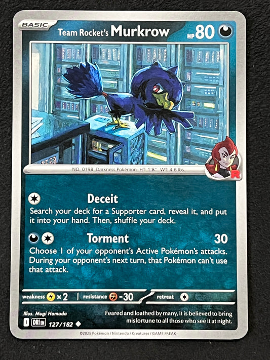 127/182 Team Rocket’s Murkrow - Pokémon Destined Rivals Uncommon