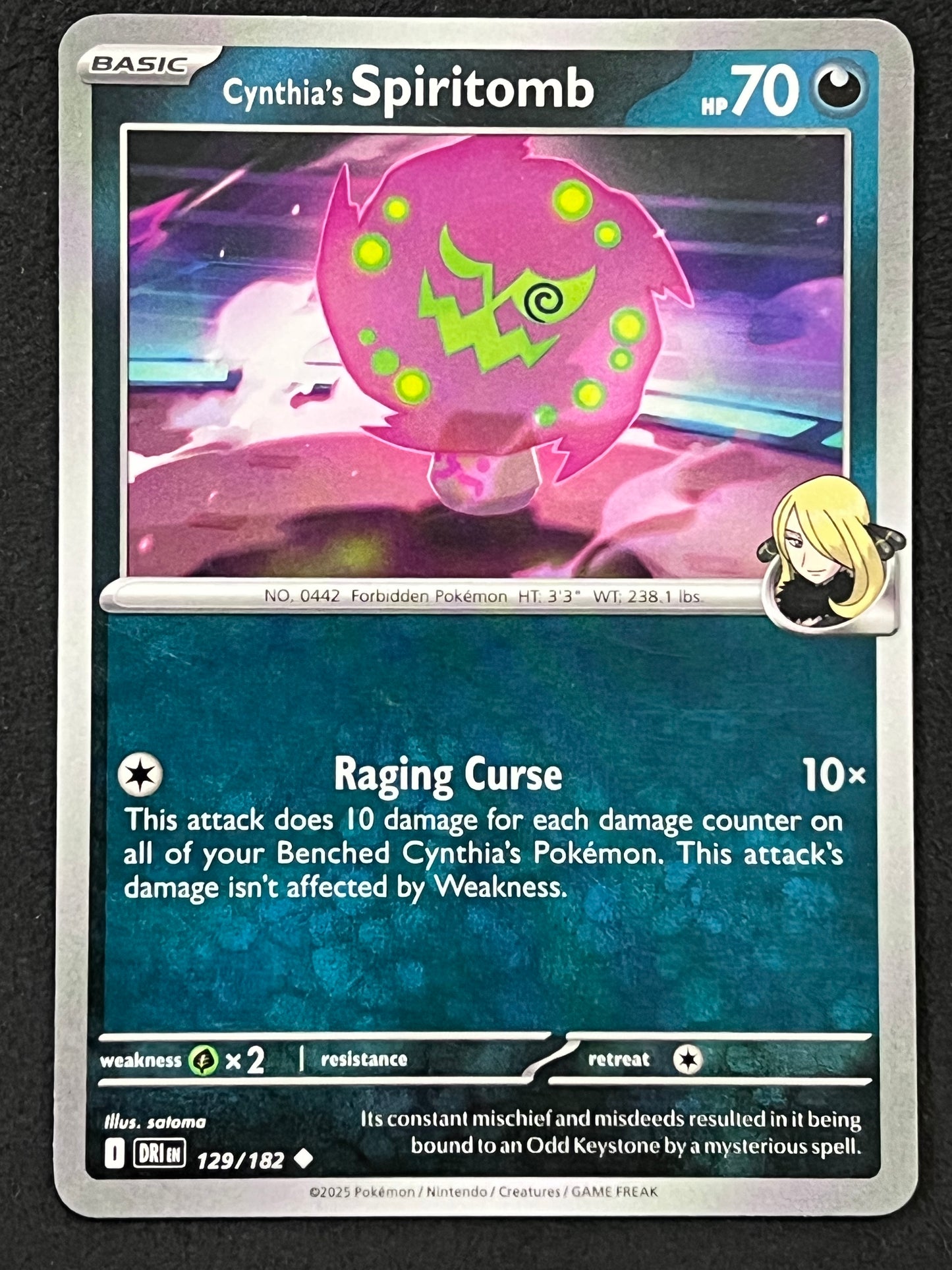 129/182 Cynthia’s Spiritomb - Pokémon Destined Rivals Uncommon