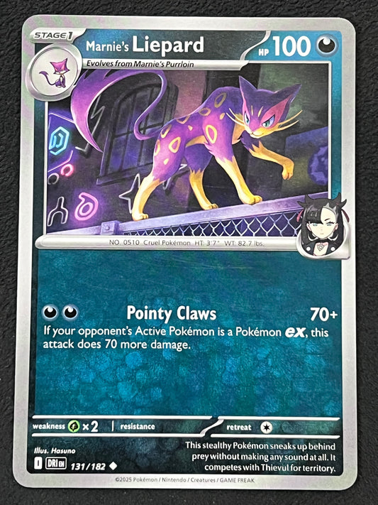 131/182 Marnie’s Liepard - Pokémon Destined Rivals Uncommon