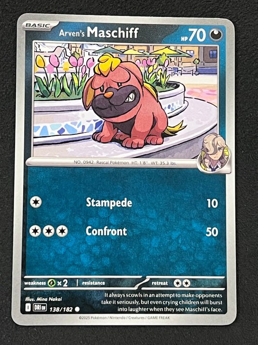 138/182 Arven’s Maschiff - Pokémon Destined Rivals Common