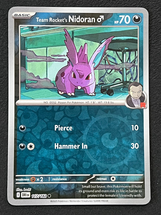 117/182 Team Rocket’s Nidoran - Pokémon Destined Rivals Common Reverse