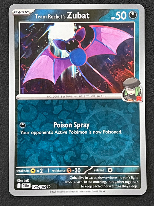 120/182 Team Rocket’s Zubat - Pokémon Destined Rivals Common Reverse