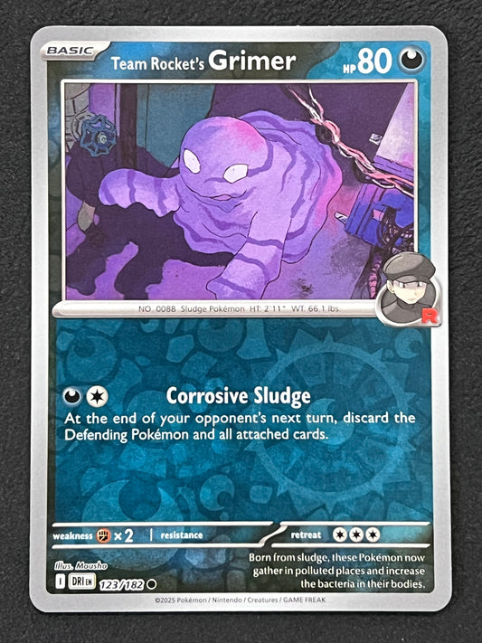 123/182 Team Rocket’s Grimer - Pokémon Destined Rivals Common Reverse