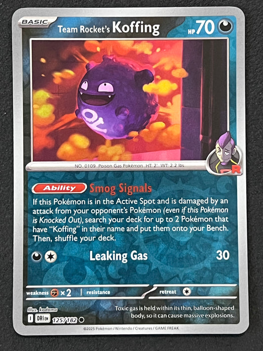 125/182 Team Rocket’s Koffing - Pokémon Destined Rivals Common Reverse
