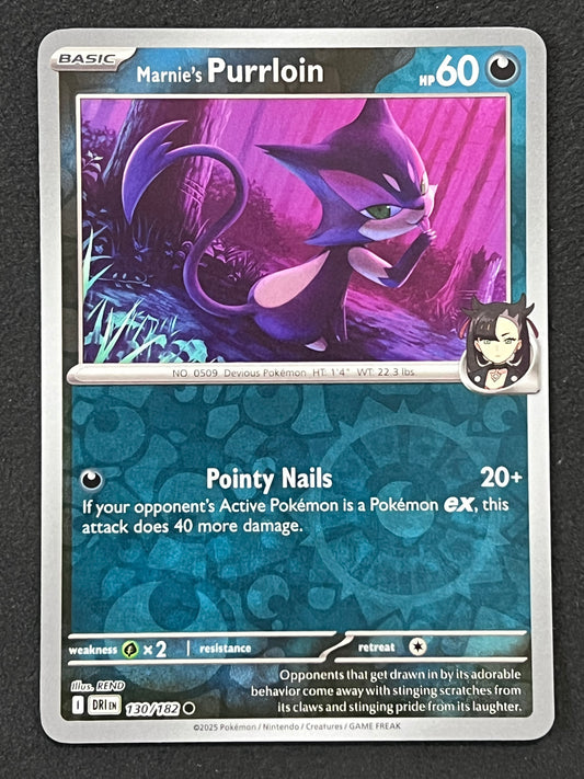 130/182 Marnie’s Purrloin - Pokémon Destined Rivals Common Reverse