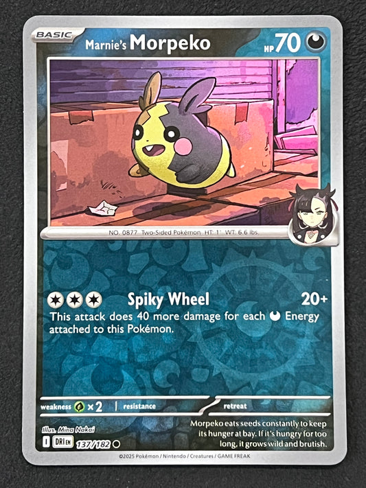 137/182 Marnie’s Morpeko - Pokémon Destined Rivals Common Reverse